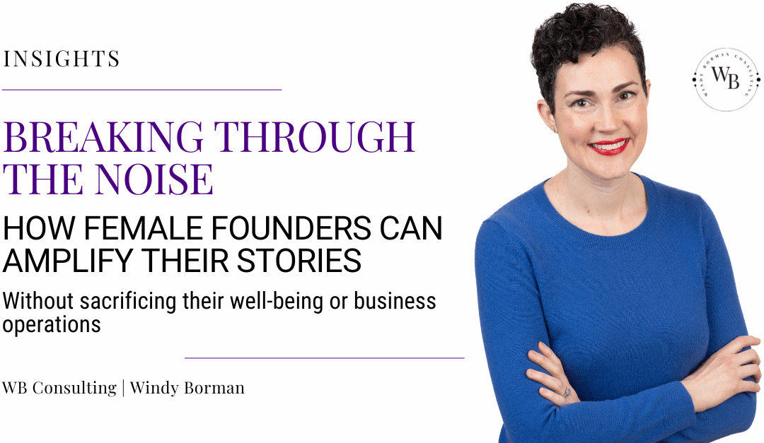 Windy Borman is a Fractional Director of Content, helping founders and CEOs amplify their stories across film, media, and events. She is a woman, with short, dark, curly hair. She smiles, wearing a blue sweater and red lipstick.