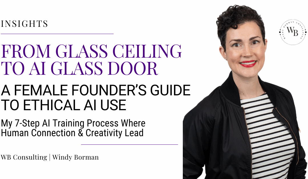 Windy Borman, a woman with short, dark, curly hair, wears a striped shirt and black jacket. She smiles wearing red lipstick. Windy Borman is a Fractional Director of Content who helps Founders and CEOs amplify their stories across film, media, and events.