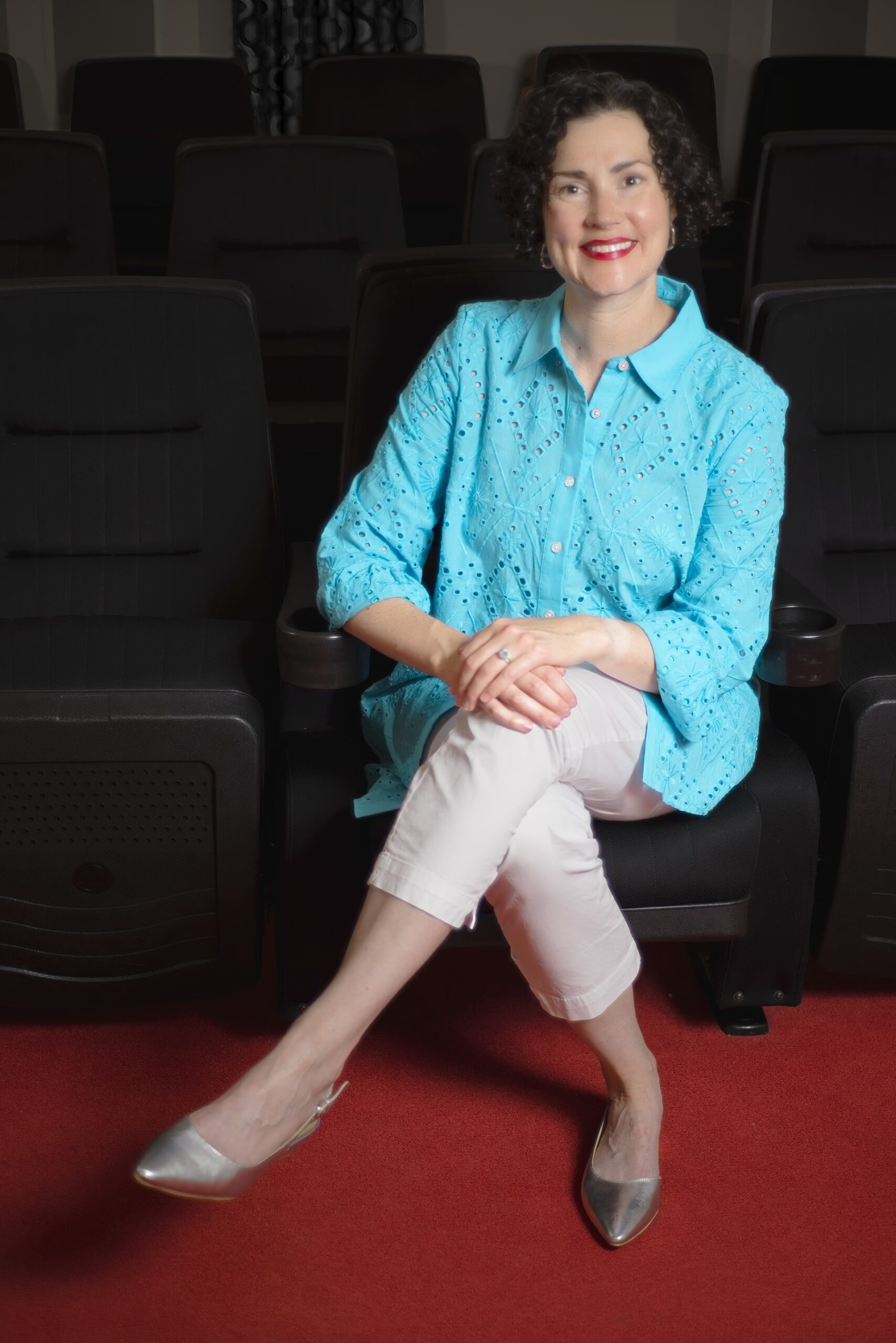 windy borman head shot directors chair