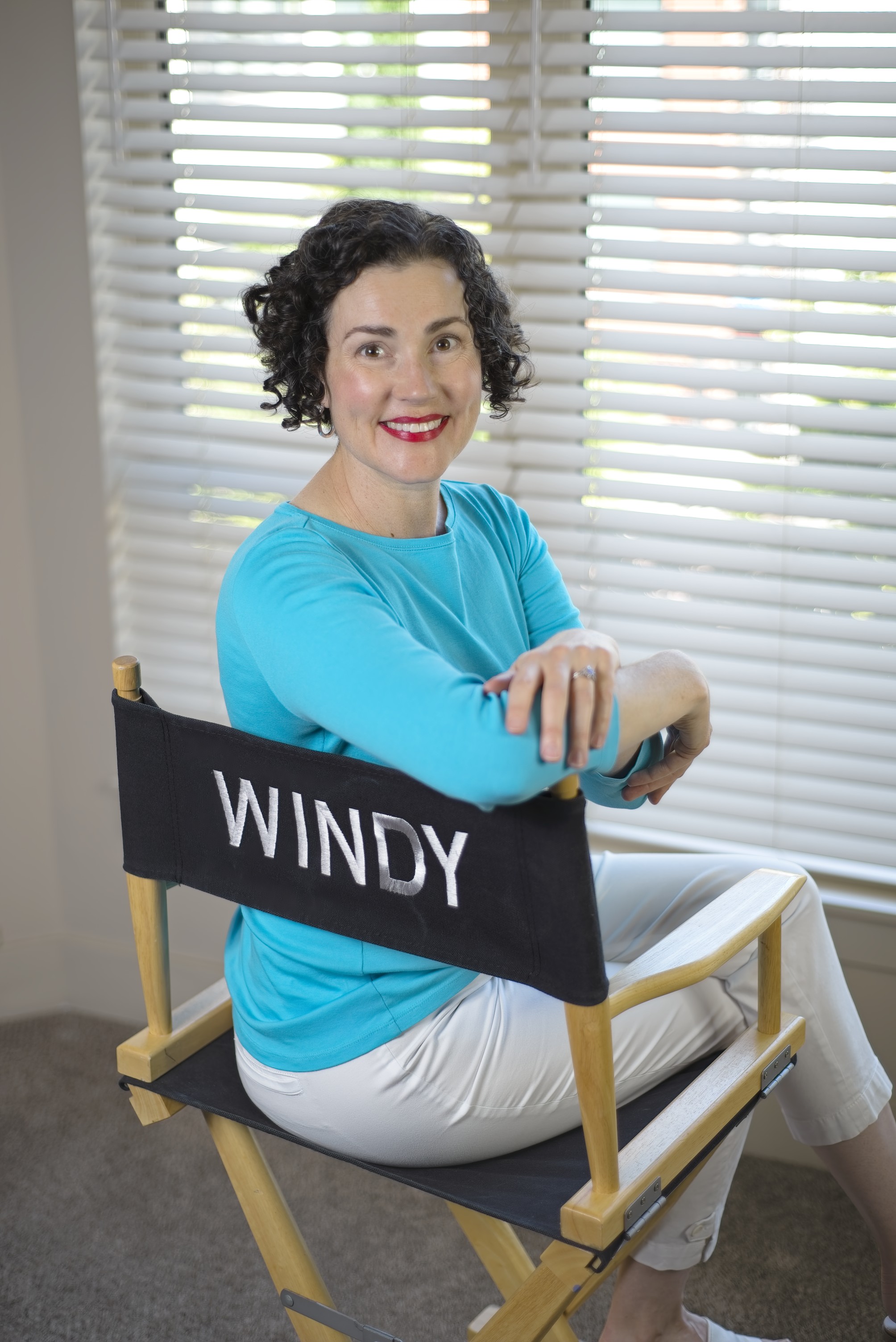 windy borman head shot directors chair